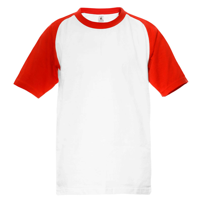 Camiseta Baseball Bicolor Niño Frontal